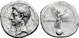 OCTAVIAN. Denarius (31-30 BC). Italian mint, possibly Rome