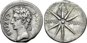 AUGUSTUS (27 BC-14 AD). Denarius. Uncertain mint in Spain (Colonia Caesaraugusta?)