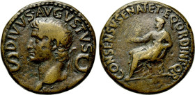 DIVUS AUGUSTUS (Died 14). Dupondius. Rome. Struck under Gaius