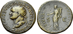 VESPASIAN (69-79). Dupondius. Lugdunum