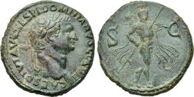 DOMITIAN (Caesar, 69-81). Sestertius. Latin mint in Thrace
