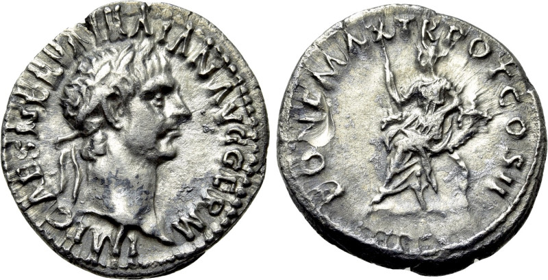 TRAJAN (98-117). Denarius. Rome. 

Obv: IMP CAES NERVA TRAIAN AVG GERM. 
Laur...