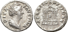 DIVA FAUSTINA I (Died 140/1). Denarius. Rome