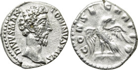DIVUS MARCUS AURELIUS (Died 180). Denarius. Rome