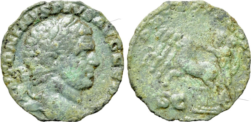 CARACALLA (198-217). 'As'. Limes Falsum. 

Obv: ANTONINVS PIVS AVG GERM. 
Lau...