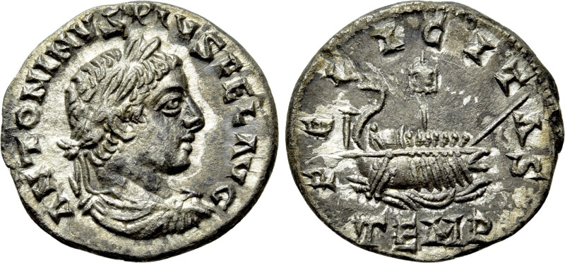 ELAGABALUS (218-222). Denarius. Antioch. 

Obv: ANTONINVS PIVS FEL AVG. 
Laur...