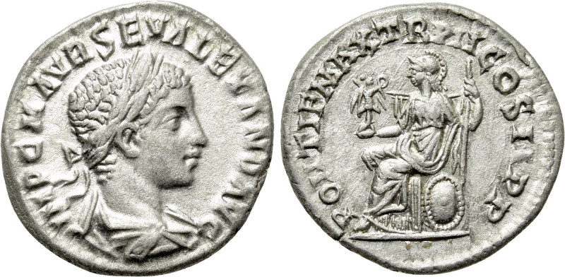 SEVERUS ALEXANDER (222-235). Denarius. Uncertain Eastern mint. 

Obv: IMP C M ...