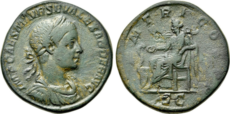 SEVERUS ALEXANDER (222-235). Sestertius. Rome. 

Obv: IMP CAES M AVR SEV ALEXA...