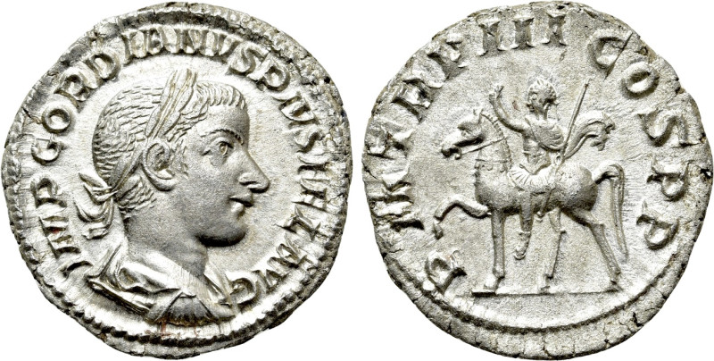 GORDIAN III (238-244). Denarius. Rome. 

Obv: IMP GORDIANVS PIVS FEL AVG. 
La...