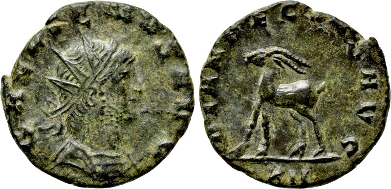 GALLIENUS (253-268). Antoninianus. Rome. 

Obv: GALLIENVS AVG. 
Radiate and c...