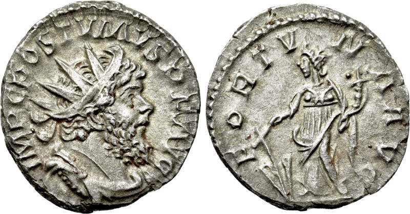 POSTUMUS (260-269). Antoninianus. Treveri. 

Obv: IMP C POSTVMVS P F AVG. 
Ra...