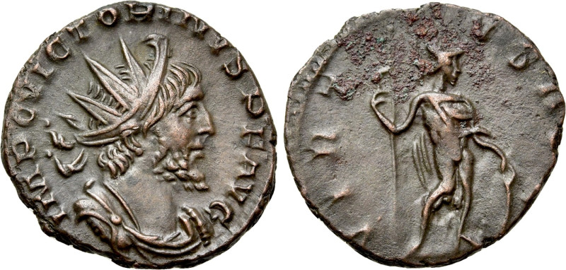 VICTORINUS (269-271). Antoninianus. Treveri. 

Obv: IMP C VICTORINVS P F AVG. ...