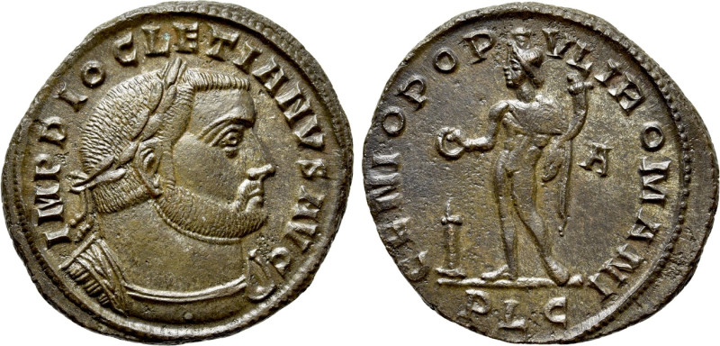 DIOCLETIAN (284-305). Follis. Lugdunum. 

Obv: IMP DIOCLETIANVS AVG. 
Laureat...