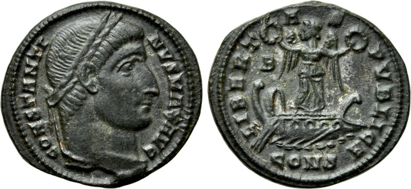 CONSTANTINE I 'THE GREAT' (307/10-337). Follis. Constantinople. 

Obv: CONSTAN...