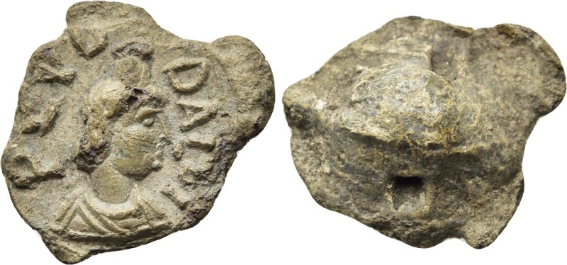 ROMAN SEALS. Uncertain (Circa 4th century AD).

Obv: PLVD / DAL[...]I.
Draped...