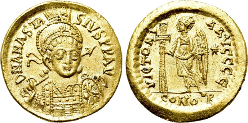 ANASTASIUS I (491-518). GOLD Solidus. Constantinople.

Obv: D N ANASTASIVS P P...