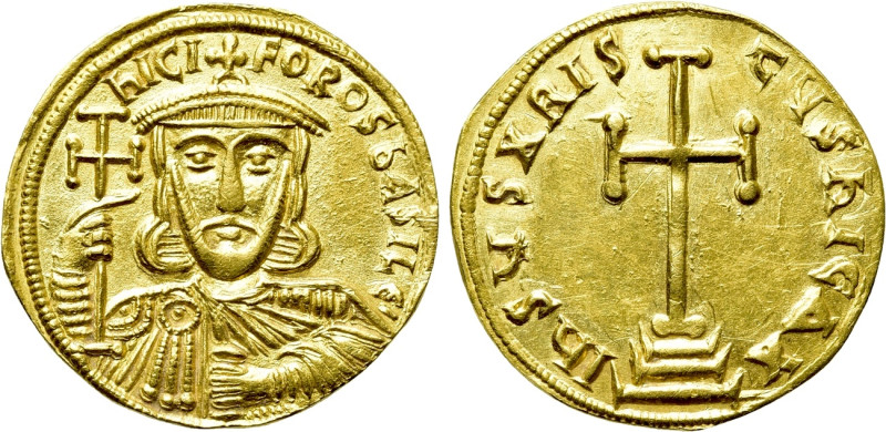 NICEPHORUS I (802-811). GOLD Solidus. Constantinople. 

Obv: nICI FOROS ЬASILЄ...