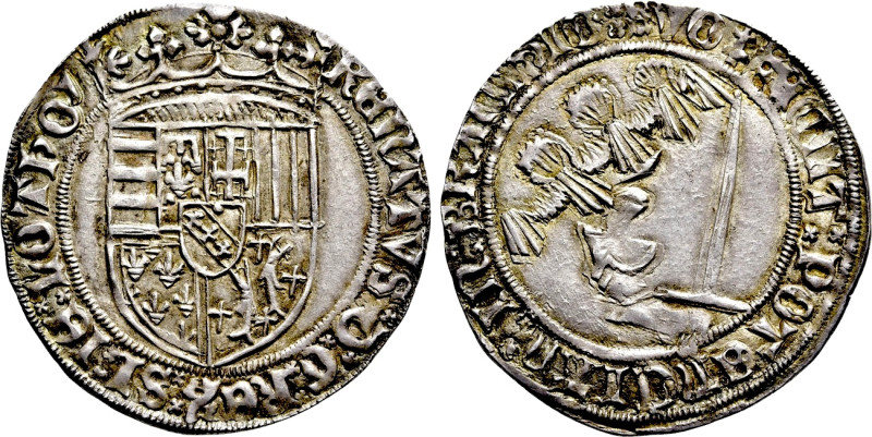 FRANCE. Lorraine. René II (1473-1508). Plaque. Nancy. 

Obv: RENATVS D G REX S...