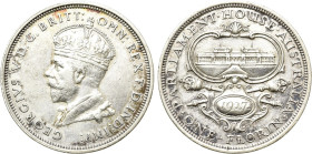 AUSTRALIA. Commonwealth. George V (1910-1936). Florin (1927). Commemorating the Opening of the Parliament House. Melbourne