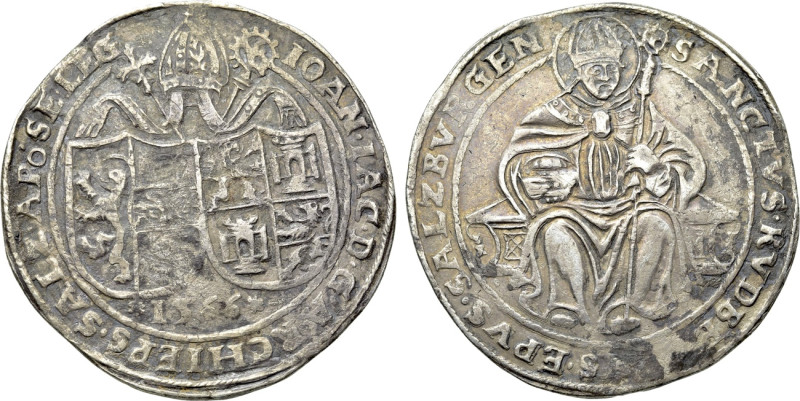 AUSTRIA. Salzburg. Johann Jakob Khuen von Belasi (Archbishop, 1560-1586). Taler ...