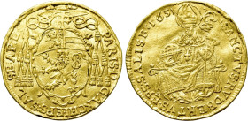 AUSTRIA. Salzburg. Paris von Lodron (1619-1653). GOLD Ducat (1651)