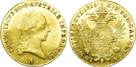 AUSTRIAN EMPIRE. Franz I (1804-1835). GOLD Ducat (1815-A). Wien (Vienna)