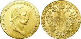AUSTRIAN EMPIRE. Franz I (1804-1835). GOLD Ducat (1830-A). Wien (Vienna)