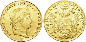 AUSTRIAN EMPIRE. Ferdinand I (1835-1848). GOLD Ducat (1839-E). Karlsburg