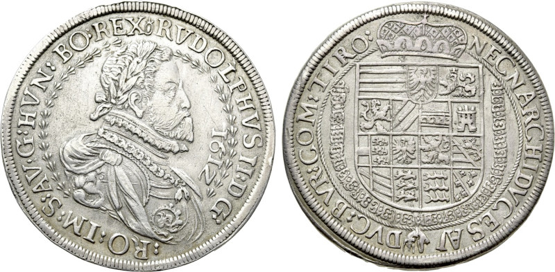 HOLY ROMAN EMPIRE. Rudolf II (1576-1612). Taler (1612). Hall. 

Obv: RVDOLPHVS...