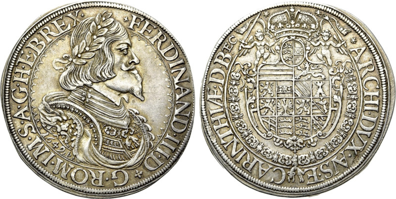 HOLY ROMAN EMPIRE. Ferdinand III (1637-1657). Taler (1649). St. Veit. 

Obv: F...