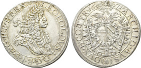 HOLY ROMAN EMPIRE. Leopold I (1657-1705). Taler (1671). Wien (Vienna)