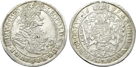 HOLY ROMAN EMPIRE. Leopold I (1657-1705). 1/2 Taler (1699-KB). Kremnitz