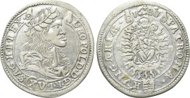 HOLY ROMAN EMPIRE. Leopold I (1657-1705). 15 Kreuzer (1680-KB). Kremnitz
