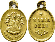 AUSTRIA. Devotional GOLD Medal (20th century). Maria Zell