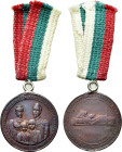 BULGARIA. Ferdinand I (1887-1918). Bronze Medal (1899). Commemorating the death of the Princess Maria Luisa