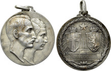 BULGARIA. Boris III (1918-1943). Silvered bronze Medal (1930). Commemorating his marriage to Giovanna di Savoia. By A. Campi