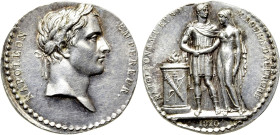 FRANCE. Napoleon I (1797-1814). Silver Medal (1810). Marriage with Marie-Louise