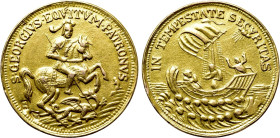 HUNGARY. GOLD Religious Medal (19th century)