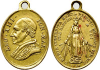 ITALY. Papal. Leo XIII (1878-1903). Gilt Medal (1830)