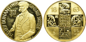 SWITZERLAND. GOLD Medal (1963). In memory of Henry Dunand (1828-1910)