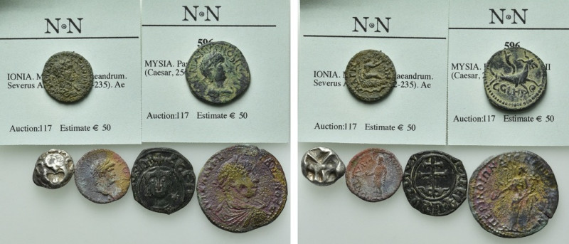 6 Ancient Coins. 

Obv: .
Rev: .

. 

Condition: See picture.

Weight: ...