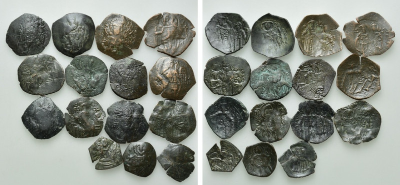 15 Byzantine Skyphates. 

Obv: .
Rev: .

. 

Condition: See picture.

W...