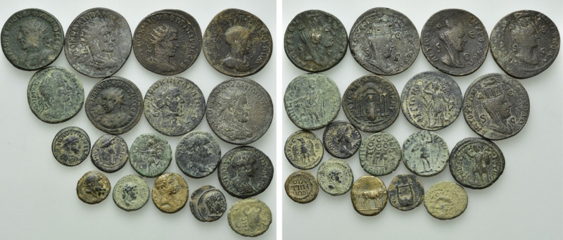 18 Roman Provincial Coins. 

Obv: .
Rev: .

. 

Condition: See picture.
...