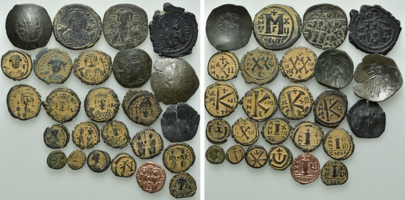 25 Byzantine Coins. 

Obv: .
Rev: .

. 

Condition: See picture.

Weigh...