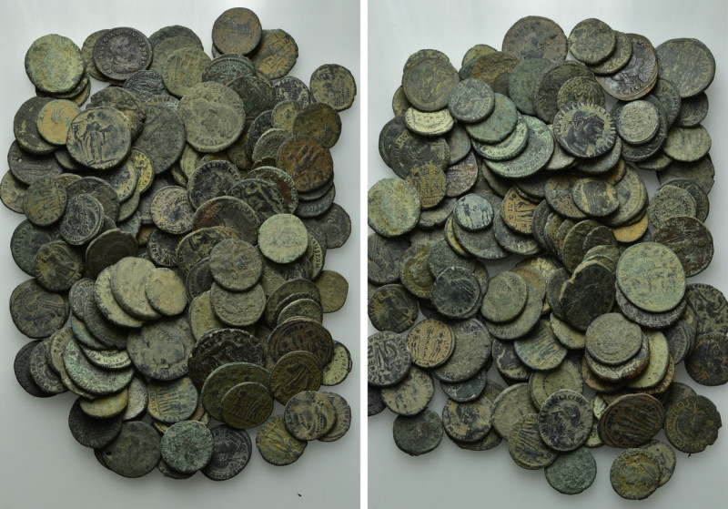 Circa 150 Late Roman Coins. 

Obv: .
Rev: .

. 

Condition: See picture....