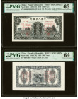 China People's Bank of China 1000 Yuan 1949 Pick 848s1; 848s2 Front and Back Specimen PMG Choice Uncirculated 63; Choice Uncirculated 64. Previous mou...