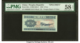 China People's Bank of China 2 Fen 1953 Pick 861s S/M#C283-2 Specimen PMG Choice About Unc 58 EPQ. HID09801242017 © 2022 Heritage Auctions | All Right...