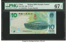 China People's Bank of China 10 Yuan 2008 Pick 908 Commemorative PMG Superb Gem Unc 67 EPQ. HID09801242017 © 2022 Heritage Auctions | All Rights Reser...