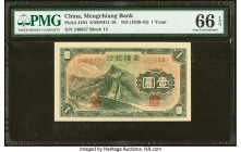 China Mengchiang Bank 1 Yuan ND (1938-45) Pick J104 S/M#M11-10 PMG Gem Uncirculated 66 EPQ. HID09801242017 © 2022 Heritage Auctions | All Rights Reser...