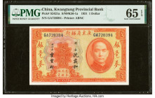 China Kwangtung Provincial Bank 1 Dollar 1931 Pick S2421a S/M#K56-1a PMG Gem Uncirculated 65 EPQ. HID09801242017 © 2022 Heritage Auctions | All Rights...